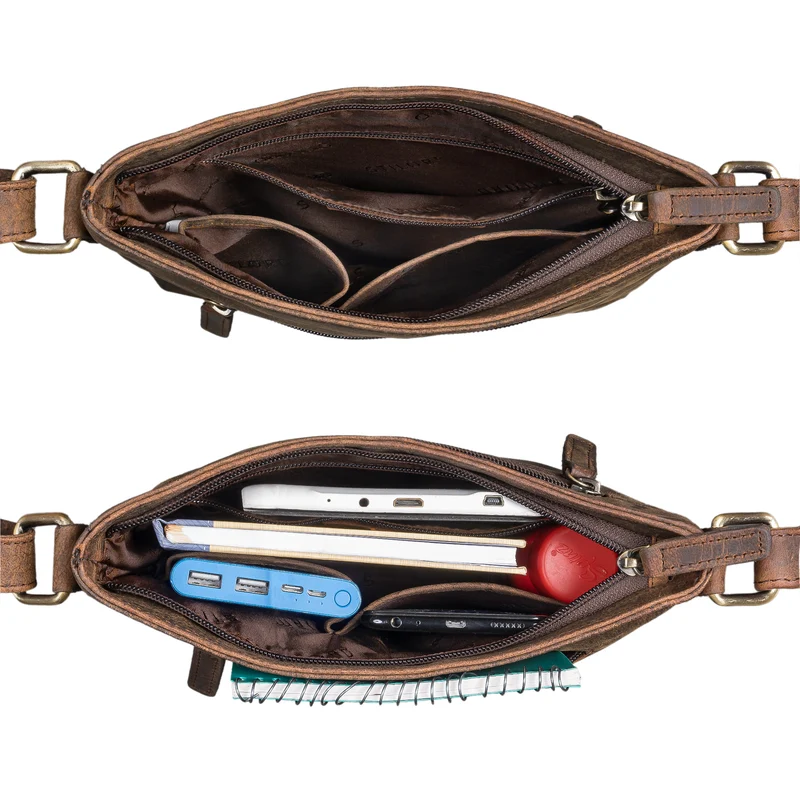 "Stella" Vintage Handtasche Damen Leder klein