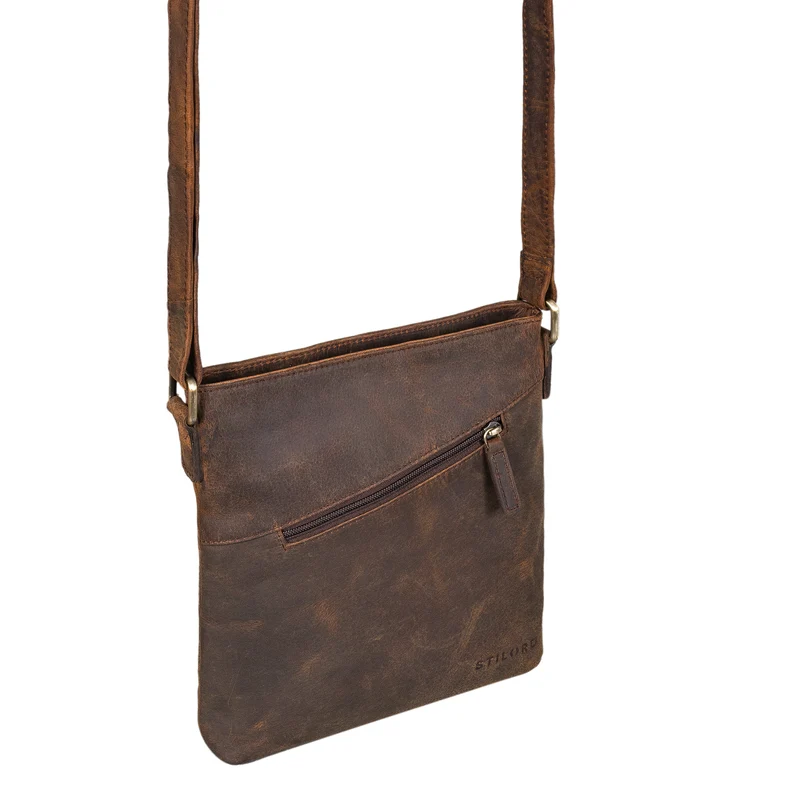 "Stella" Vintage Handtasche Damen Leder klein