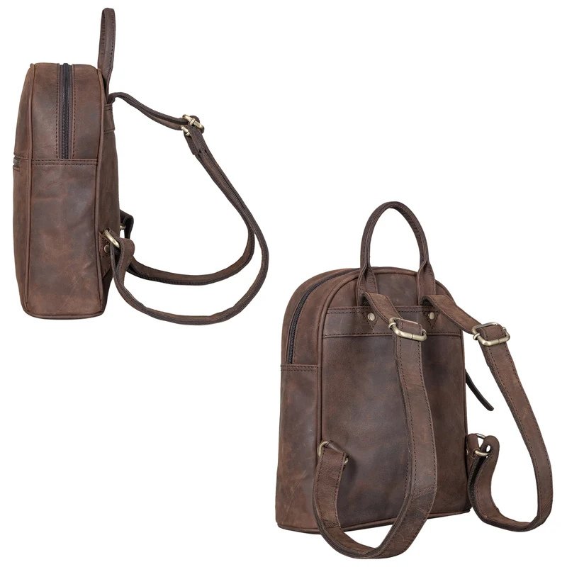 "Scarlett" Damen Rucksack Leder Klein