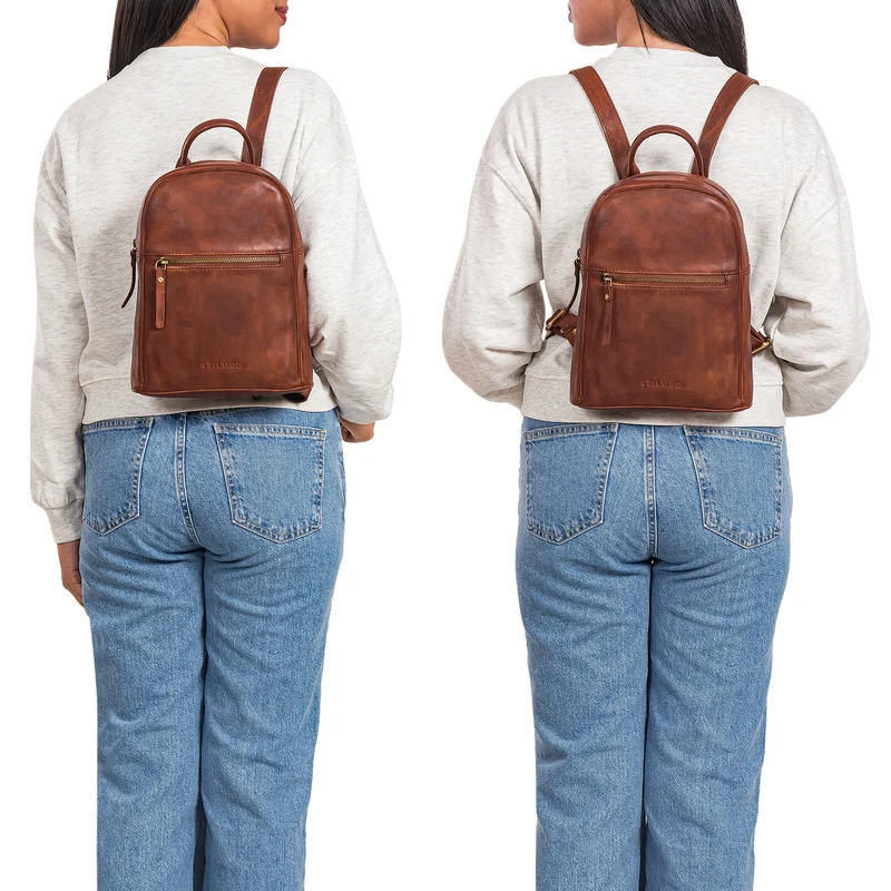 "Scarlett" Damen Rucksack Leder Klein