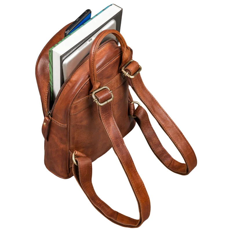 "Scarlett" Damen Rucksack Leder Klein