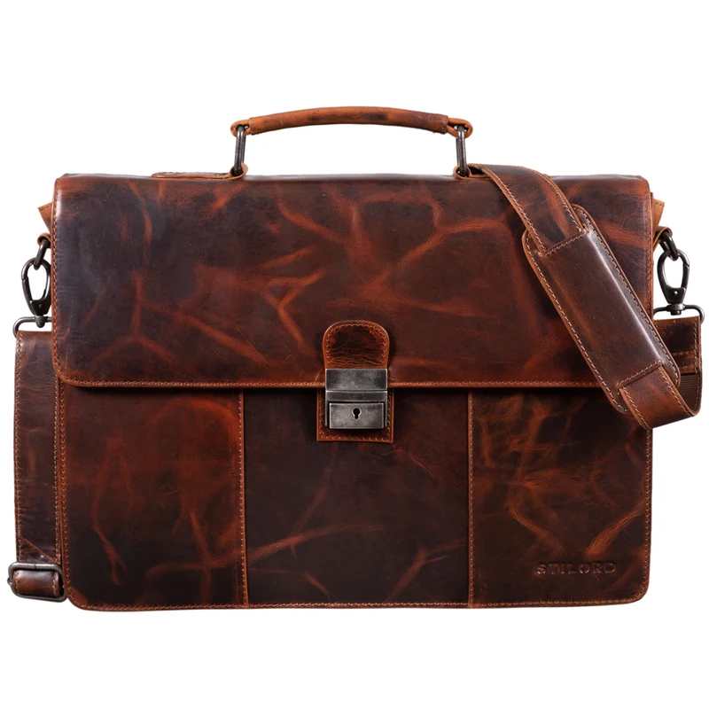 "Ravenzia" Leder Aktentasche Herren Damen