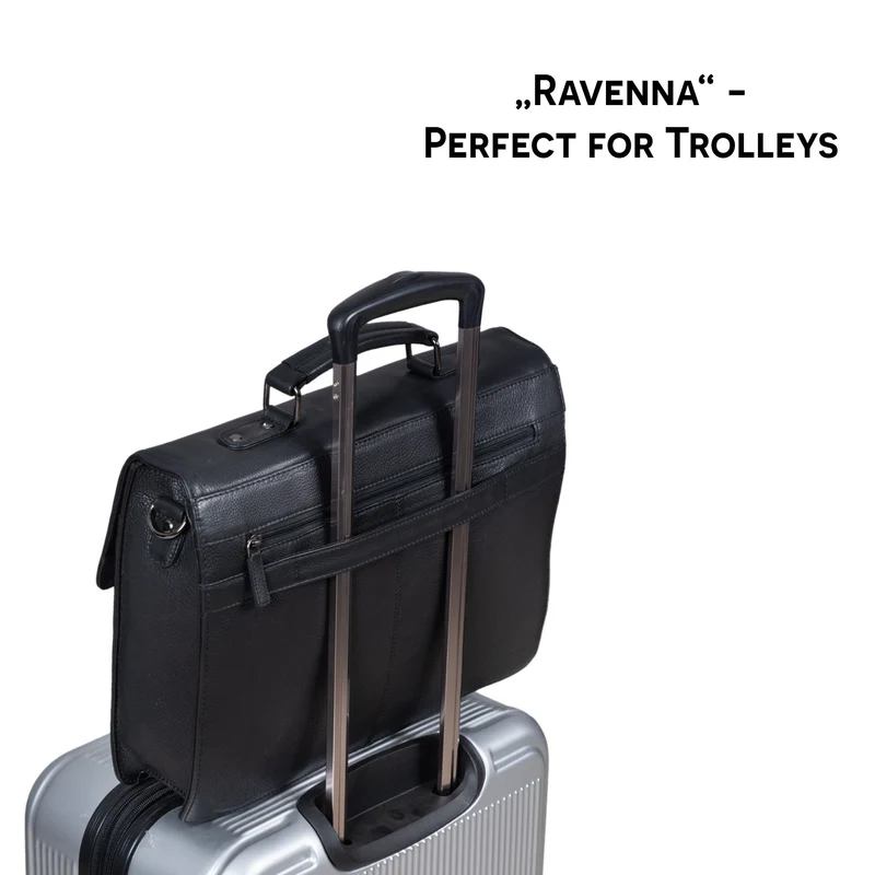 "Ravenzia" Leder Aktentasche Herren Damen