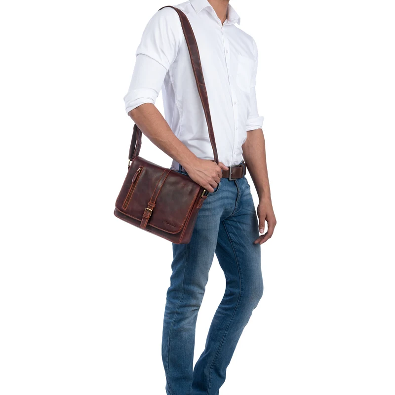 "Riley" Kleine Leder Tasche zum Umhängen