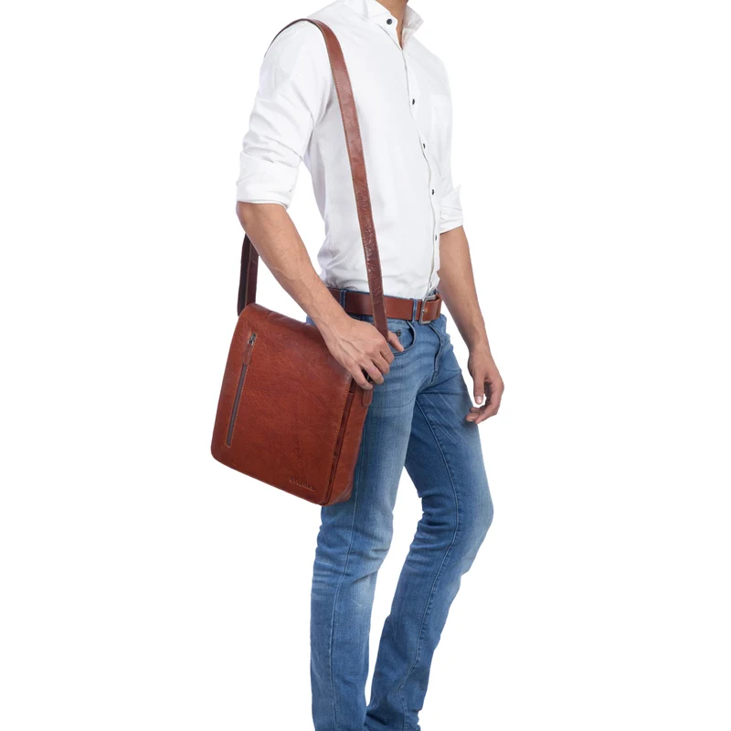 "Jones" Herrentasche Leder Mittel-Groß