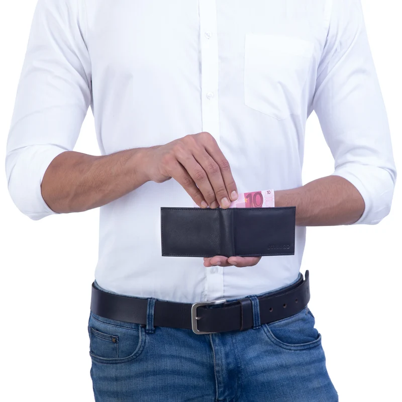 "Lincoln" Mini Geldbörse RFID Leder Herren