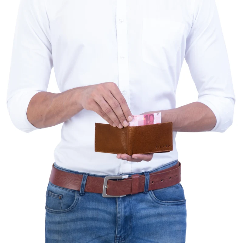 "Lincoln" Mini Geldbörse RFID Leder Herren