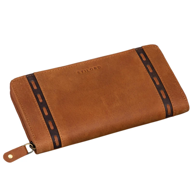 "Ashley" Leder Portemonnaie Damen RFID