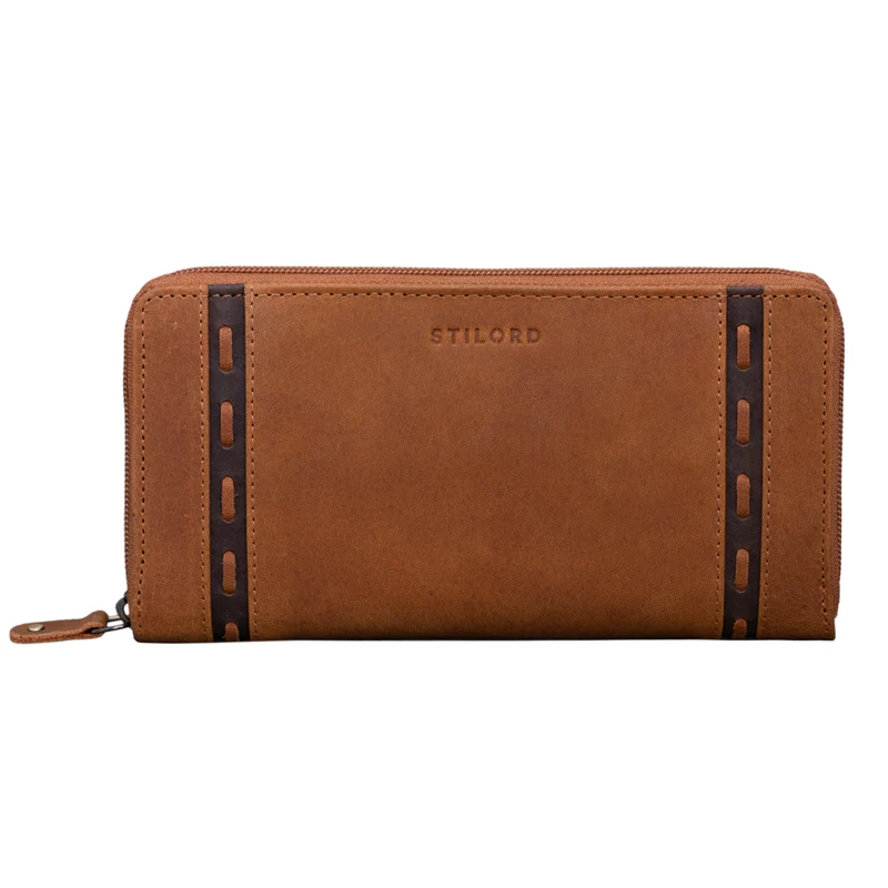 "Ashley" Leder Portemonnaie Damen RFID