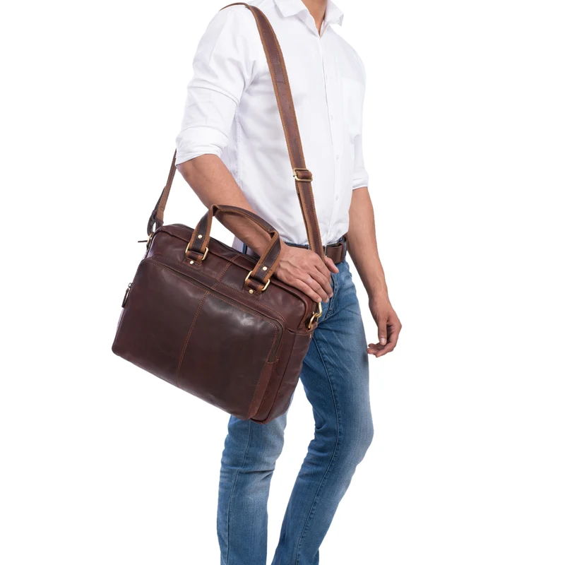 "Timon" Business Laptop Tasche Leder