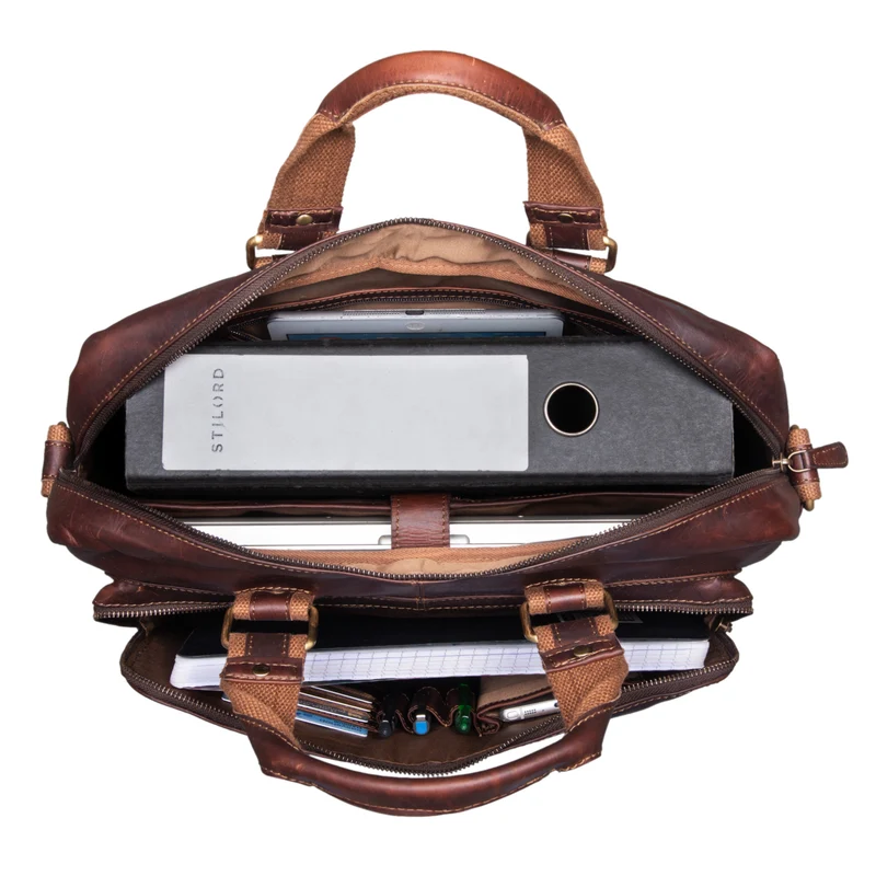 "Timon" Business Laptop Tasche Leder