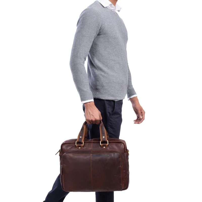 "Timon" Business Laptop Tasche Leder