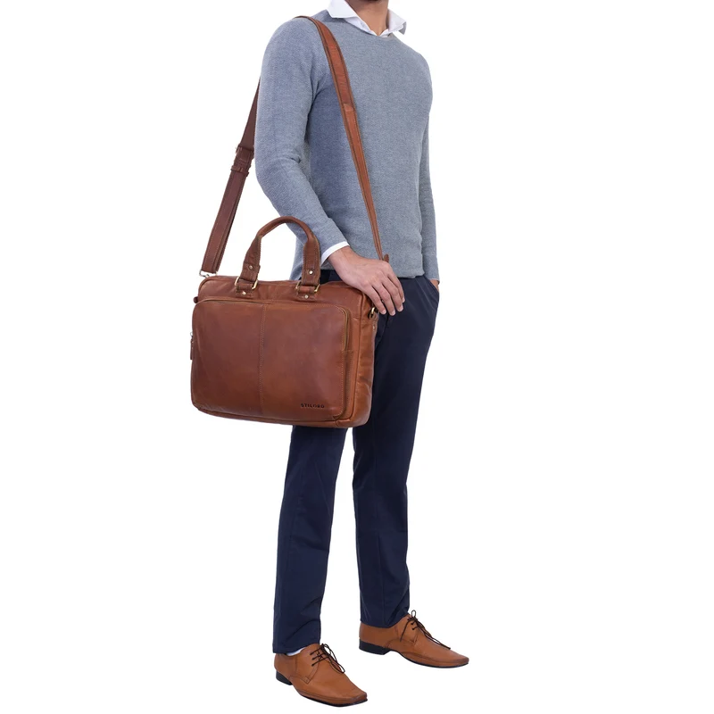 "Timon" Business Laptop Tasche Leder