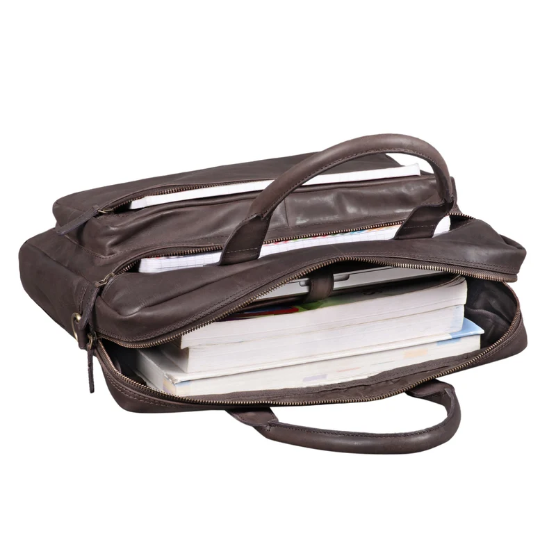 "Lorin" Leder Umhängetasche Laptop 15,6 Zoll