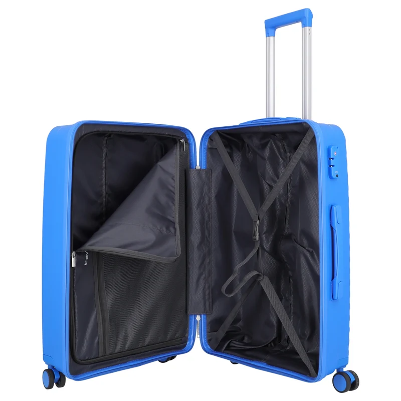 Travelite Pacific - 4-Rollen-Trolley M 67 cm (blue)