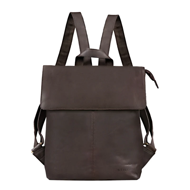 "Charlie" Vintage Lederrucksack Braun Damen Herren 13,3 Zoll Echtleder