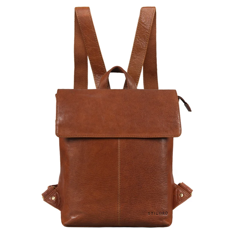 "Charlie" Vintage Lederrucksack Braun Damen Herren 13,3 Zoll Echtleder