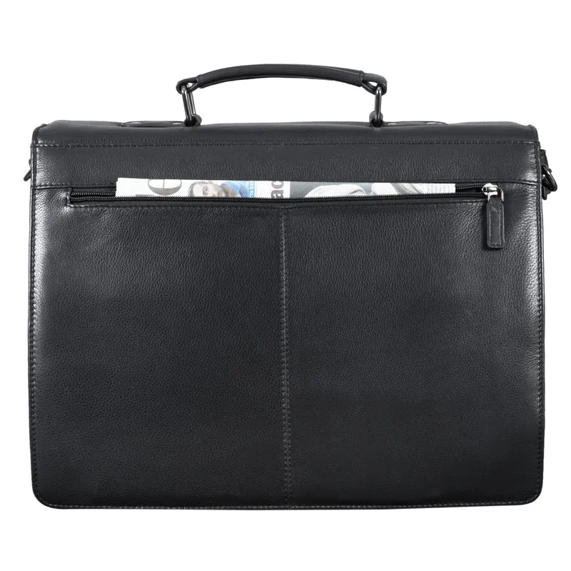 "Eros" Aktentasche Leder 15,6" Laptoptasche Businesstasche Echtleder