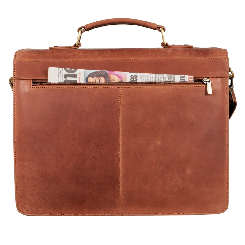 "Eros" Aktentasche Leder 15,6" Laptoptasche Businesstasche Echtleder