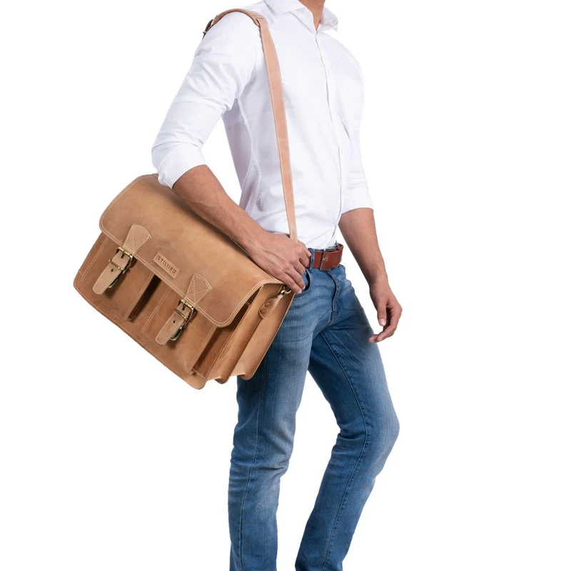"Jeffrey" Lehrertasche Aktentasche Leder