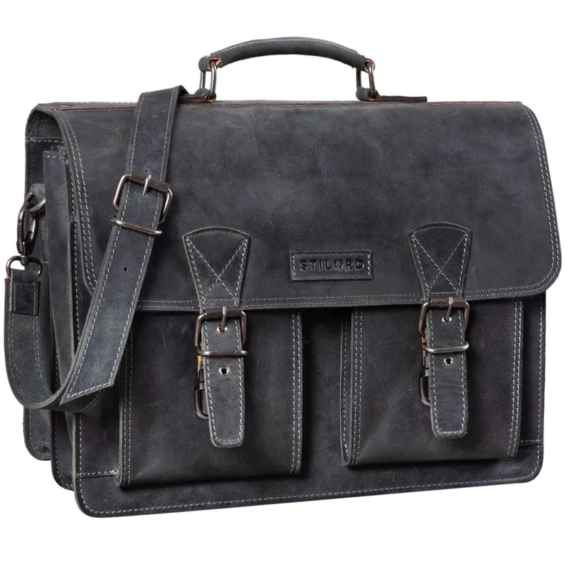 "Jeffrey" Lehrertasche Aktentasche Leder