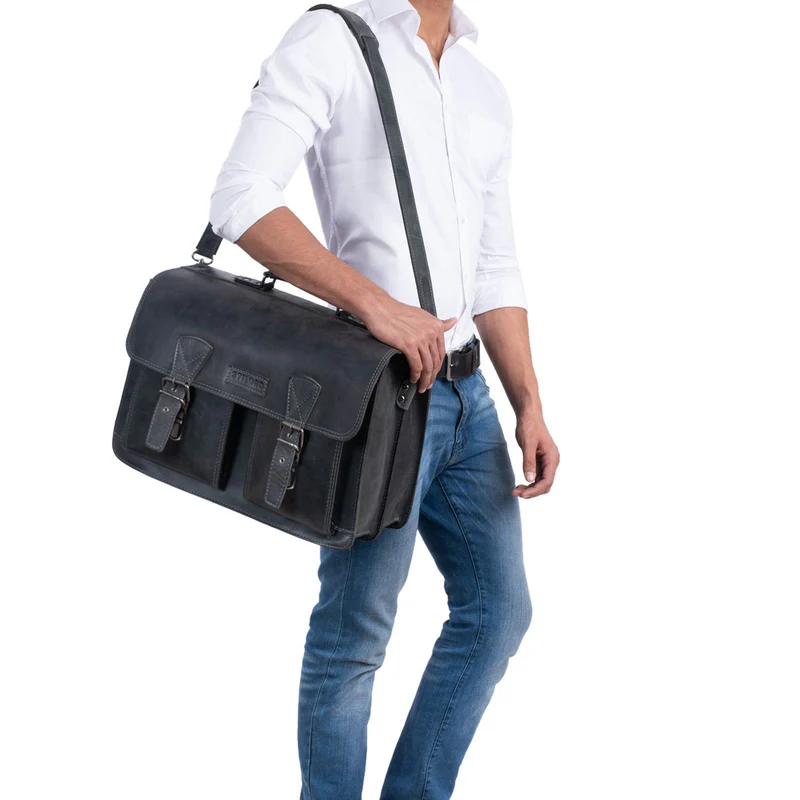 "Jeffrey" Lehrertasche Aktentasche Leder