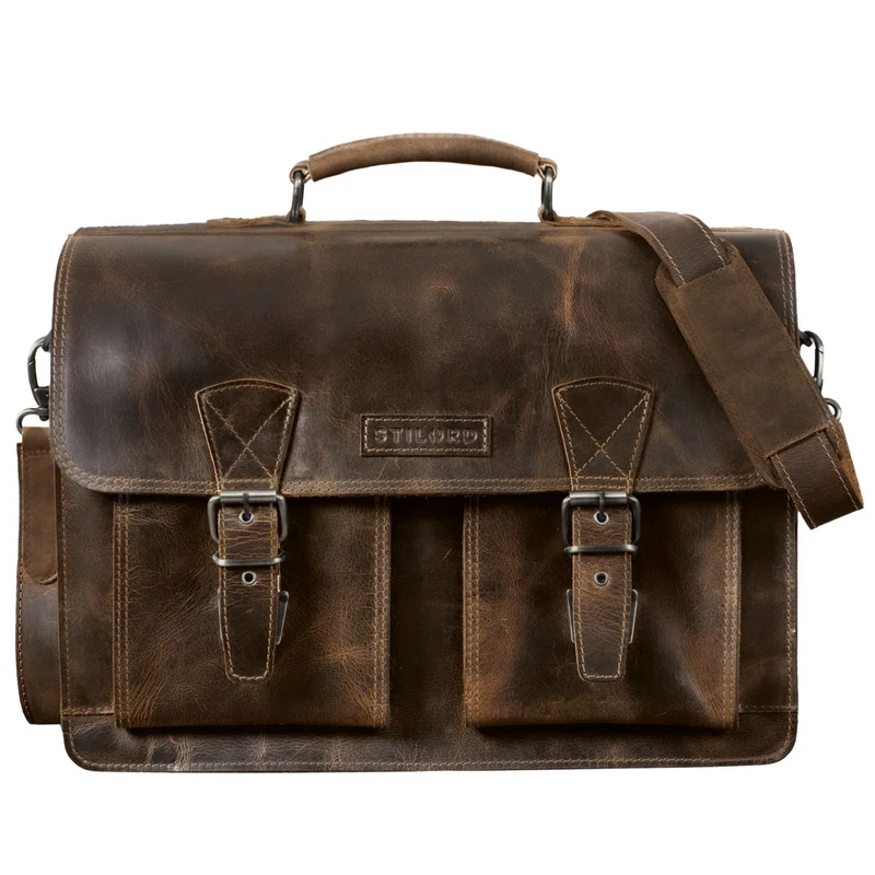 "Jeffrey" Lehrertasche Aktentasche Leder