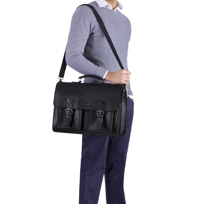 "Jeffrey" Lehrertasche Aktentasche Leder