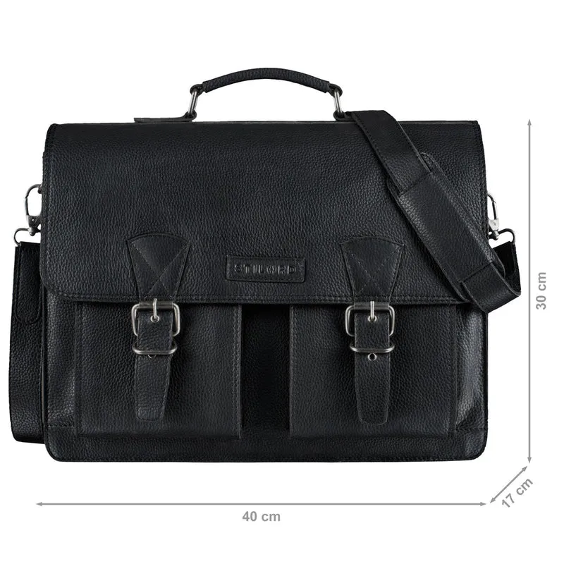 "Jeffrey" Lehrertasche Aktentasche Leder
