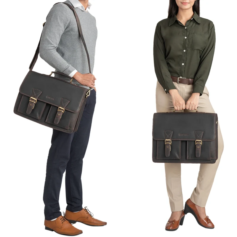 "Jeffrey" Lehrertasche Aktentasche Leder