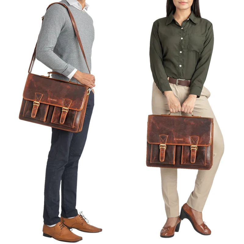 "Jeffrey" Lehrertasche Aktentasche Leder