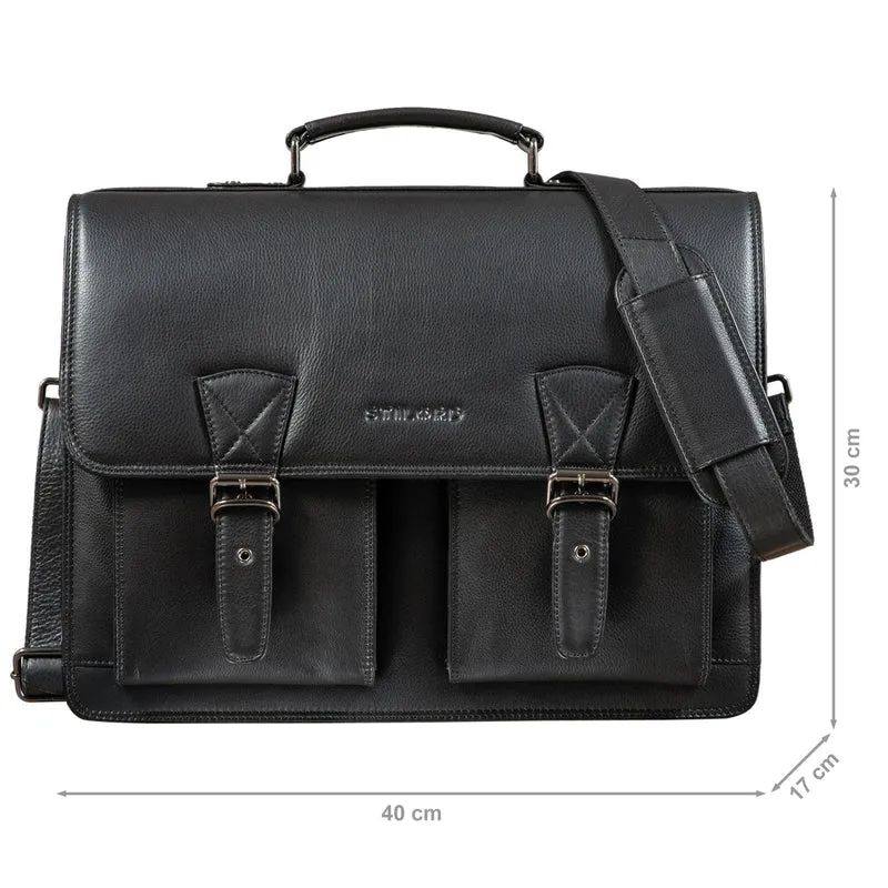 "Jeffrey" Lehrertasche Aktentasche Leder