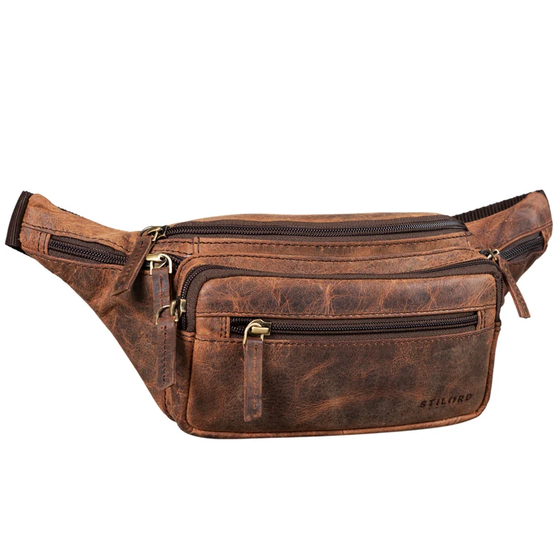 "Zion" Vintage Gürteltasche Echtleder Bauchtasche