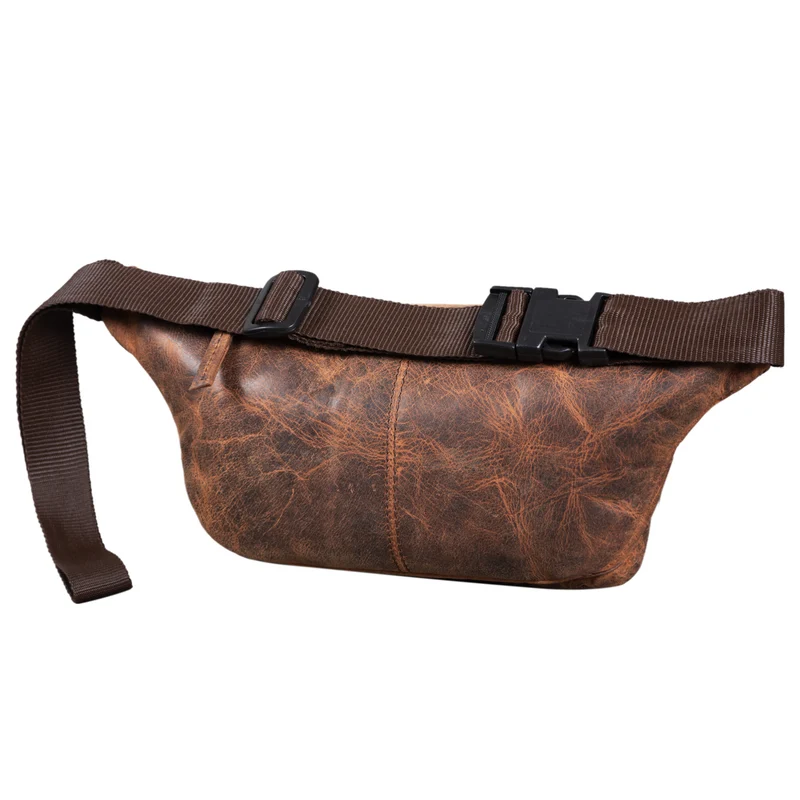 "Zion" Vintage Gürteltasche Echtleder Bauchtasche