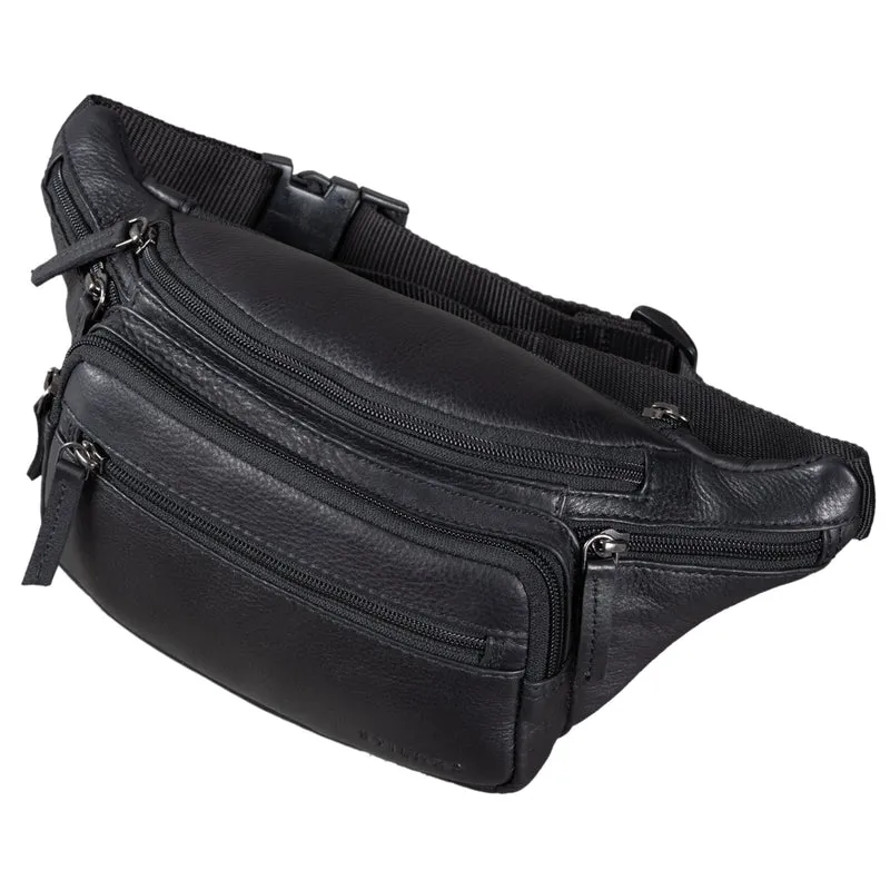 "Zion" Vintage Gürteltasche Echtleder Bauchtasche