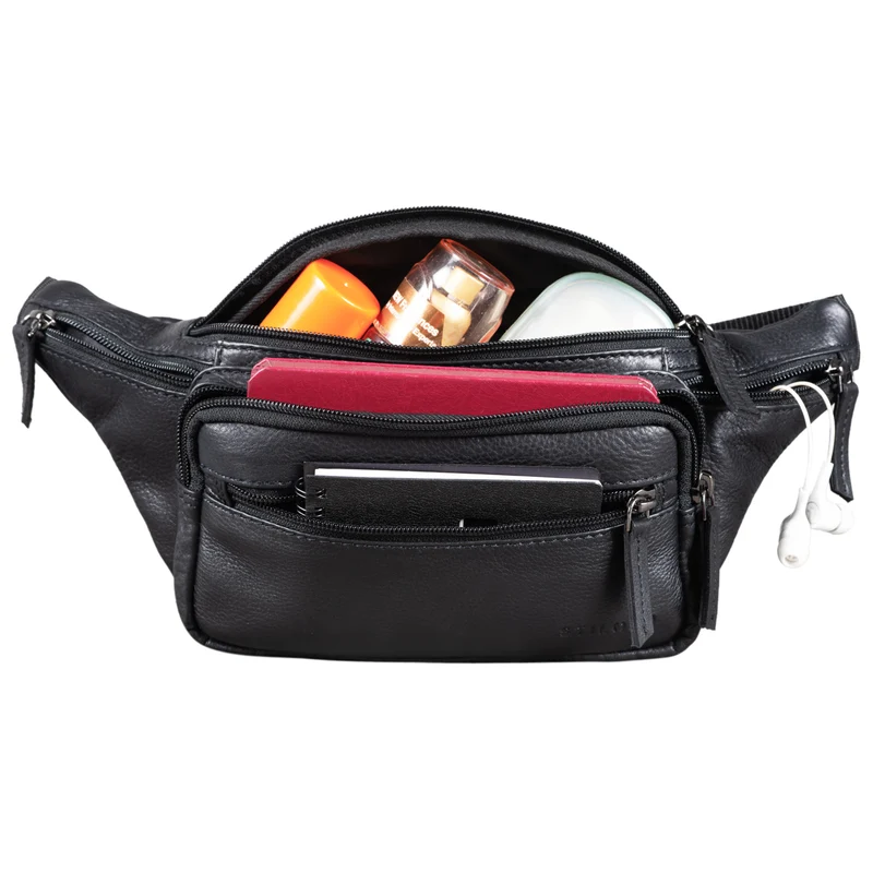 "Zion" Vintage Gürteltasche Echtleder Bauchtasche