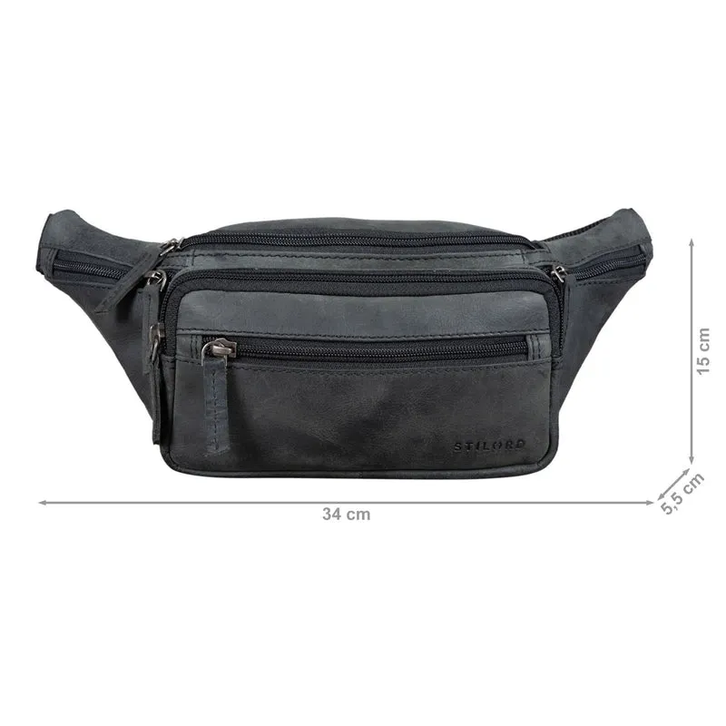 "Zion" Vintage Gürteltasche Echtleder Bauchtasche