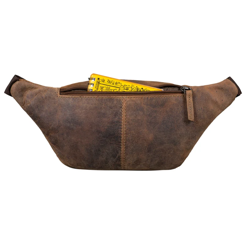 "Zion" Vintage Gürteltasche Echtleder Bauchtasche