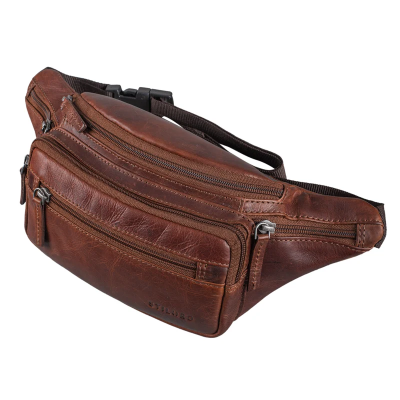 "Zion" Vintage Gürteltasche Echtleder Bauchtasche