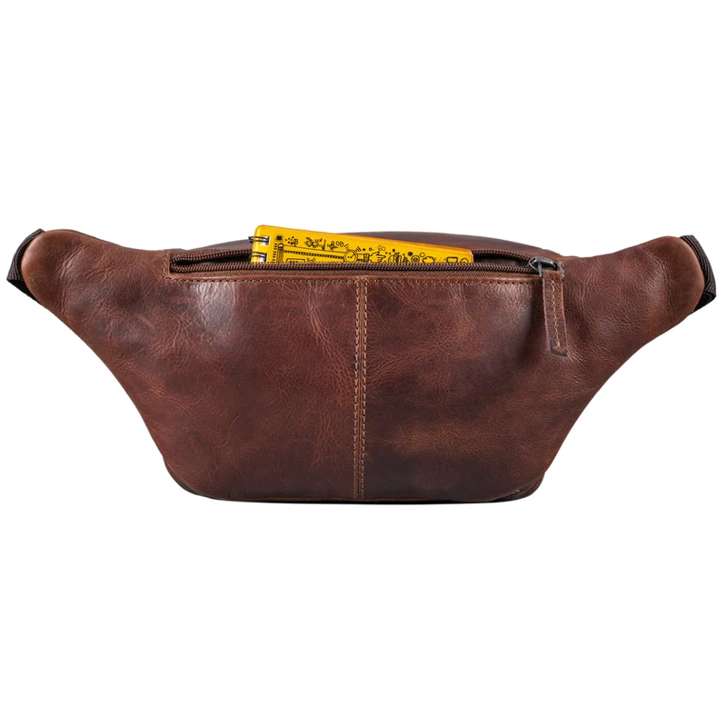 "Zion" Vintage Gürteltasche Echtleder Bauchtasche
