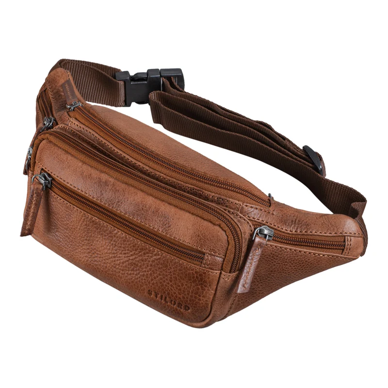 "Zion" Vintage Gürteltasche Echtleder Bauchtasche