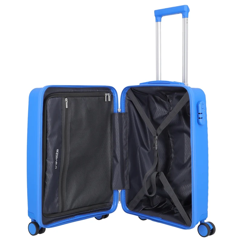 Travelite Pacific - 4-Rollen-Kabinentrolley S 55 cm (blue)