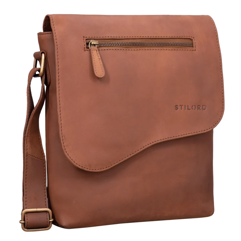 "Amelio" Vintage Leder Umhängetasche