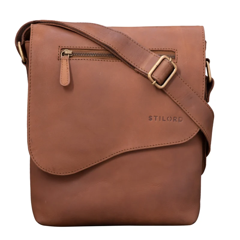 "Amelio" Vintage Leder Umhängetasche