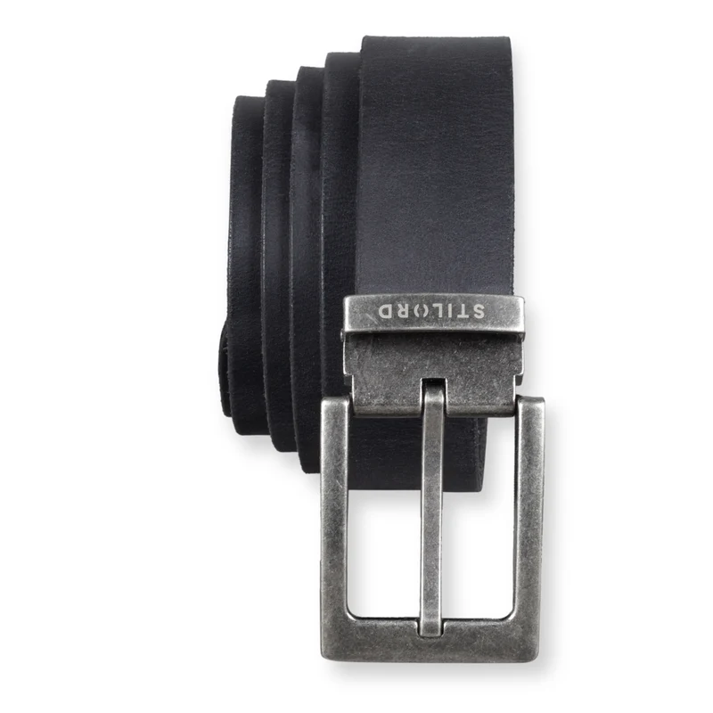 Ledergürtel Herren Schwarz 34 mm kürzbar