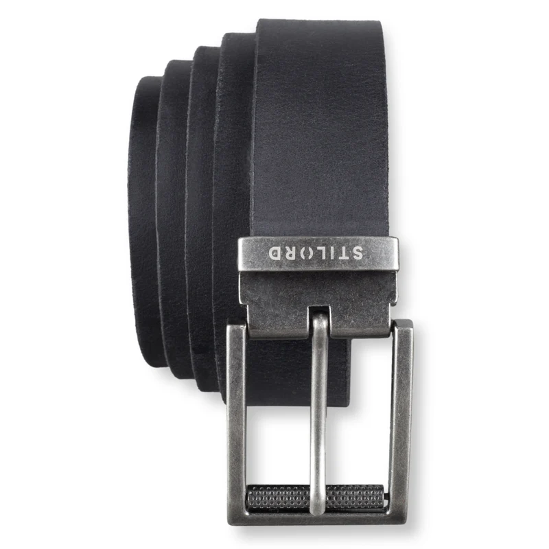 Ledergürtel Herren Schwarz 34 mm kürzbar
