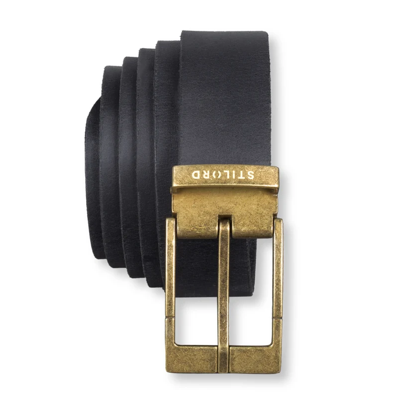 Ledergürtel Herren Schwarz 34 mm kürzbar