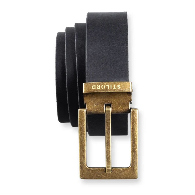 Ledergürtel Herren Schwarz 34 mm kürzbar