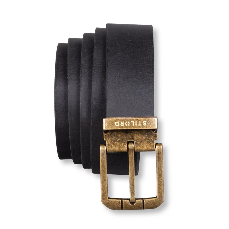 Ledergürtel Herren Schwarz 34 mm kürzbar
