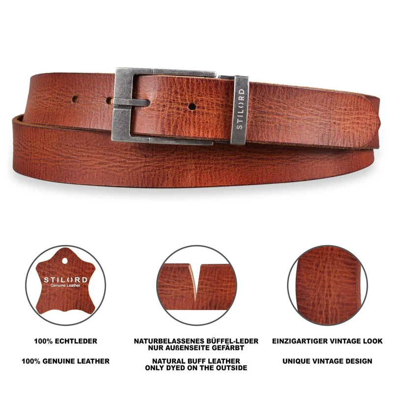 Vintage Ledergürtel Herren Damen